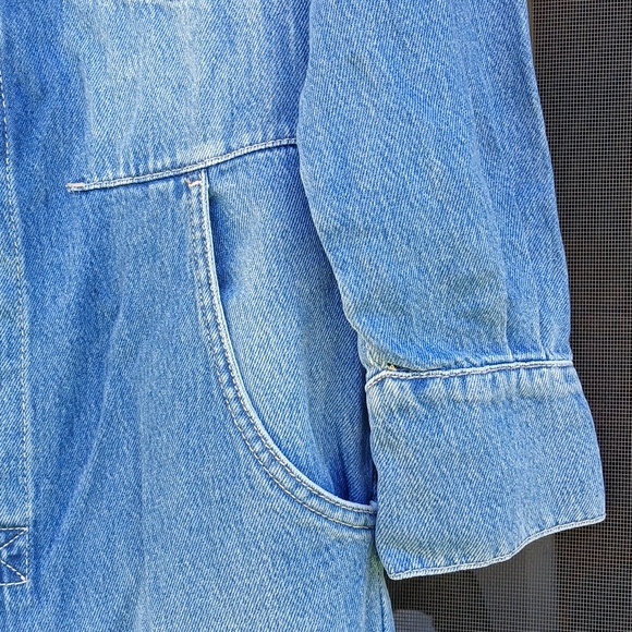 We The Free Denim Jumpsuit NWT Size XS Jeans Townes Coverall - Picture 7 of 16